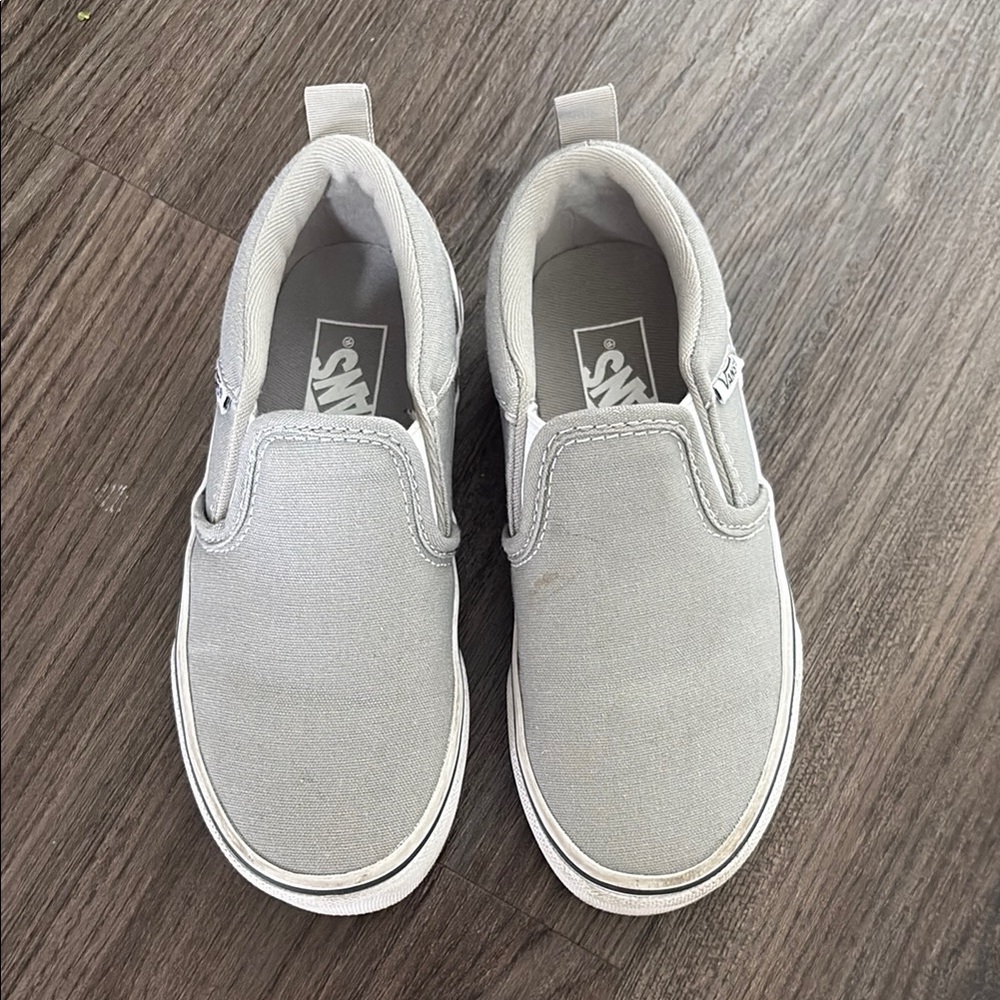 Vans Kids Slip-On Sneakers - Light Gray